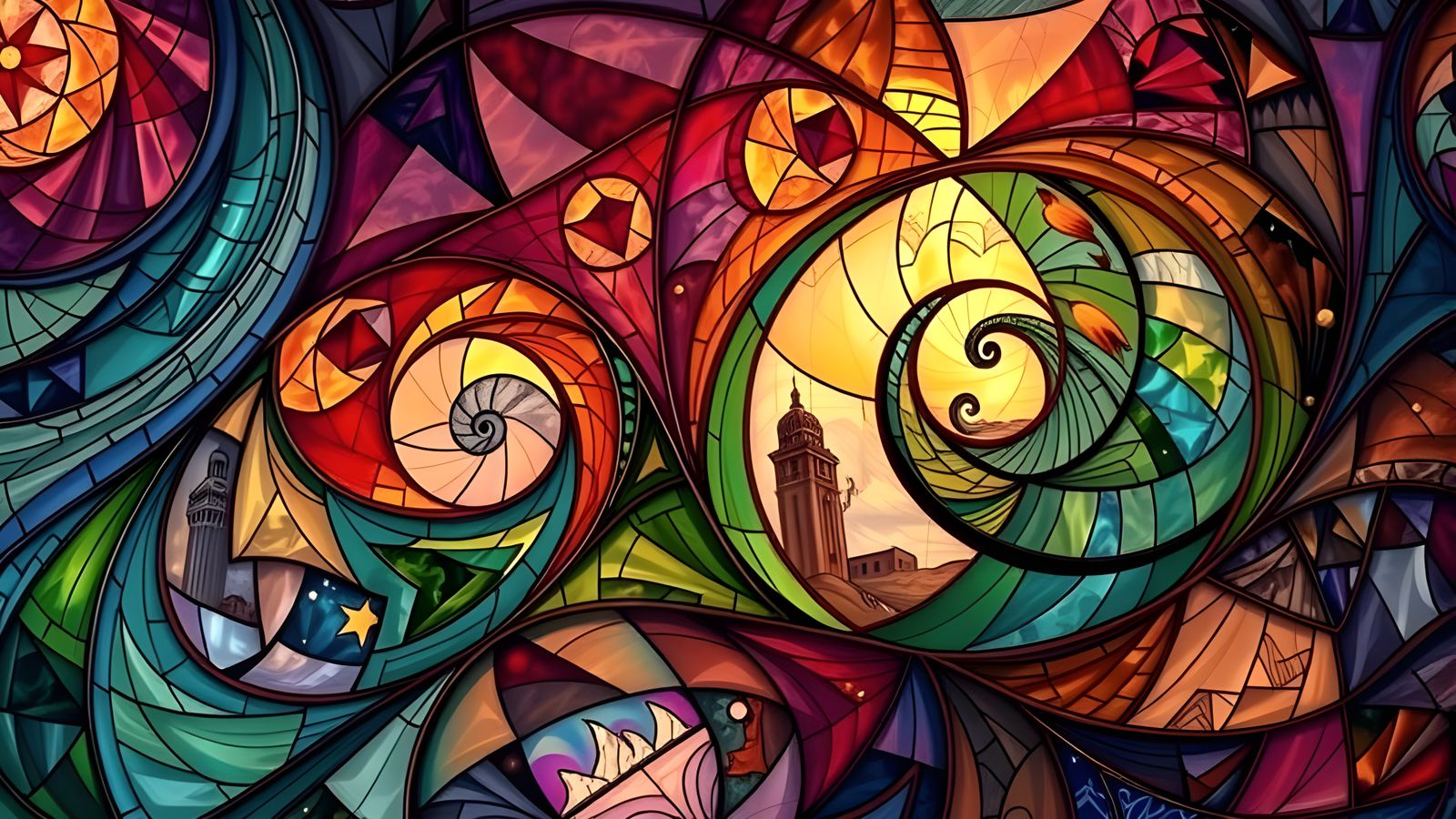 Tessellated Masterpiece in Stained Glass