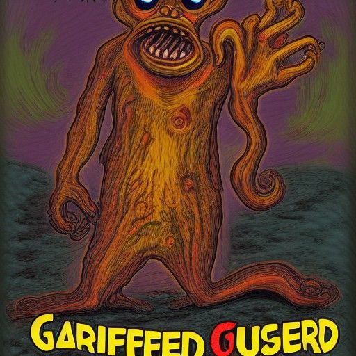 Eldritch Garfield: A Surreal Horror Monster