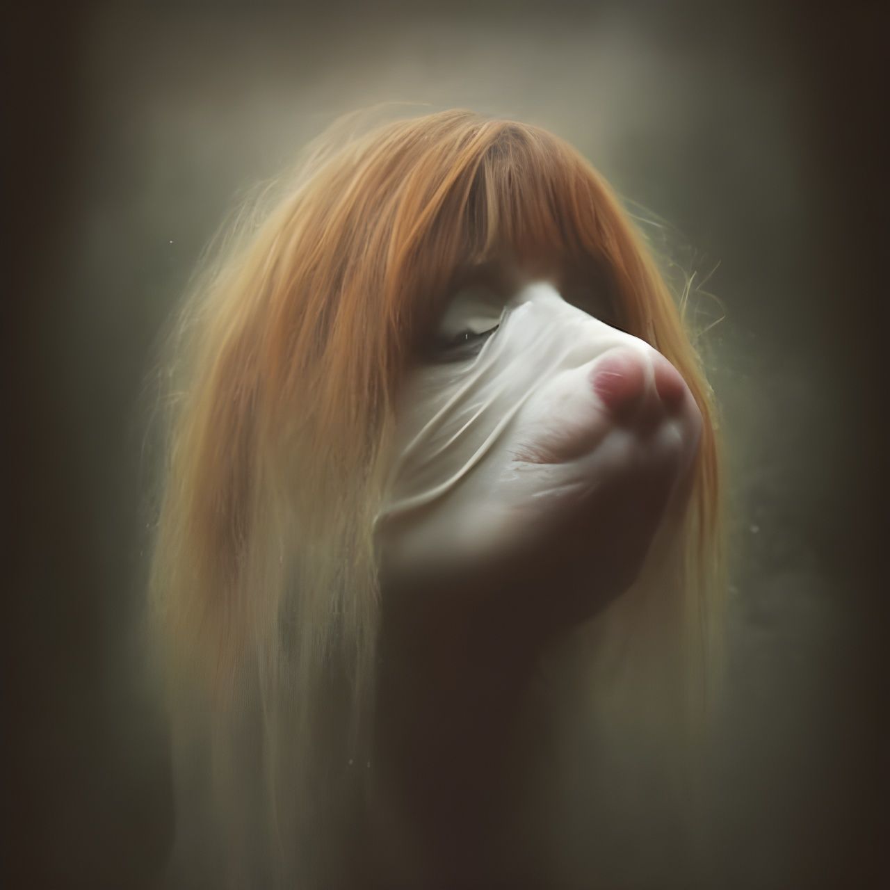 Detailed Hyperrealistic Painting with Japanese Background