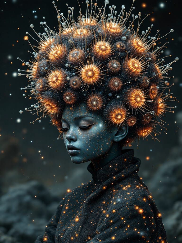 Tweed Tardigrade Up-Do Clothed in Fabric of the Universe