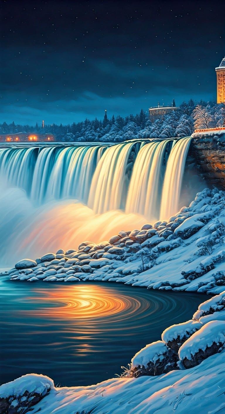 Niagara Falls Winter Wonderland Illuminated