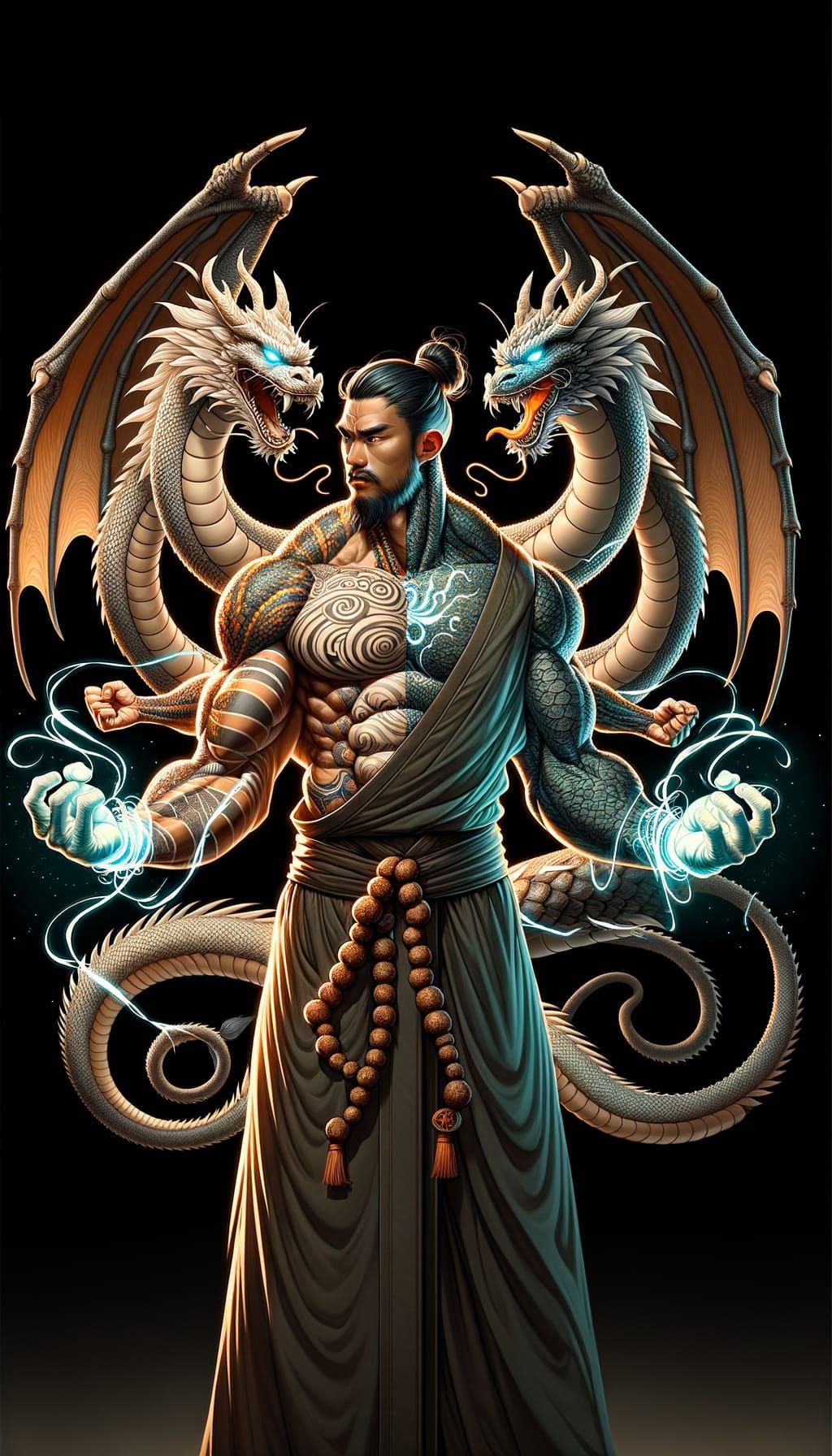 Twin style monk ascetic 2