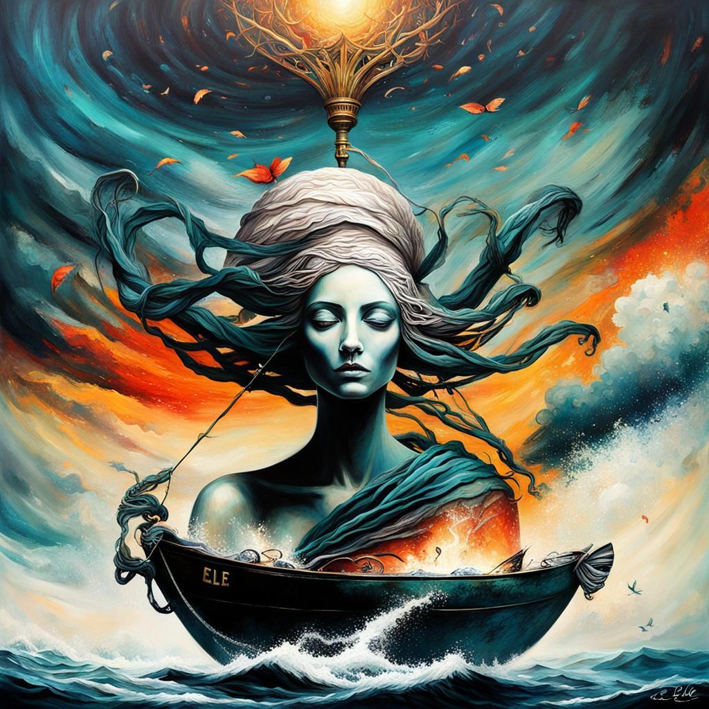 Surreal Dreamscape of Freedom in Deep Color