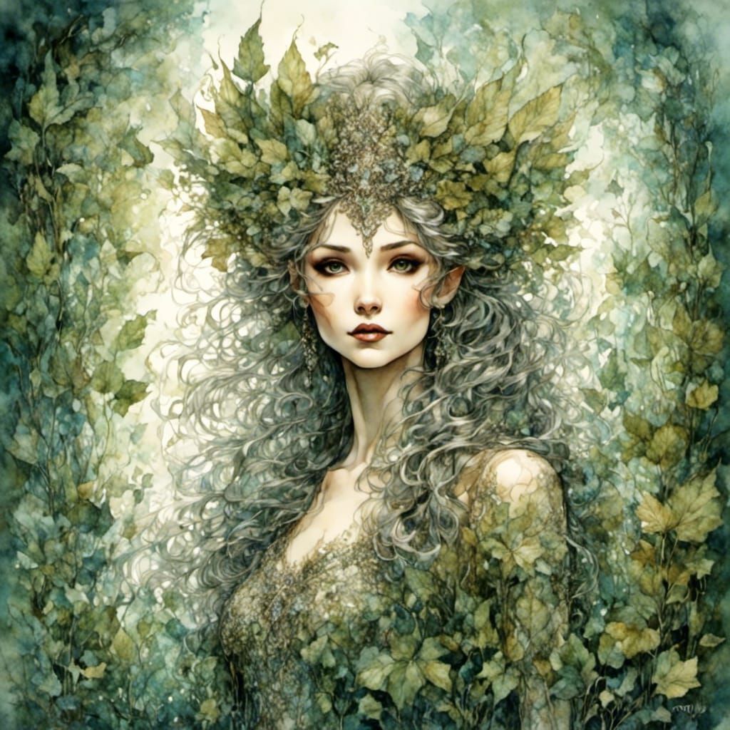 Ethereal Fairy Queen Portrait in Long Shot