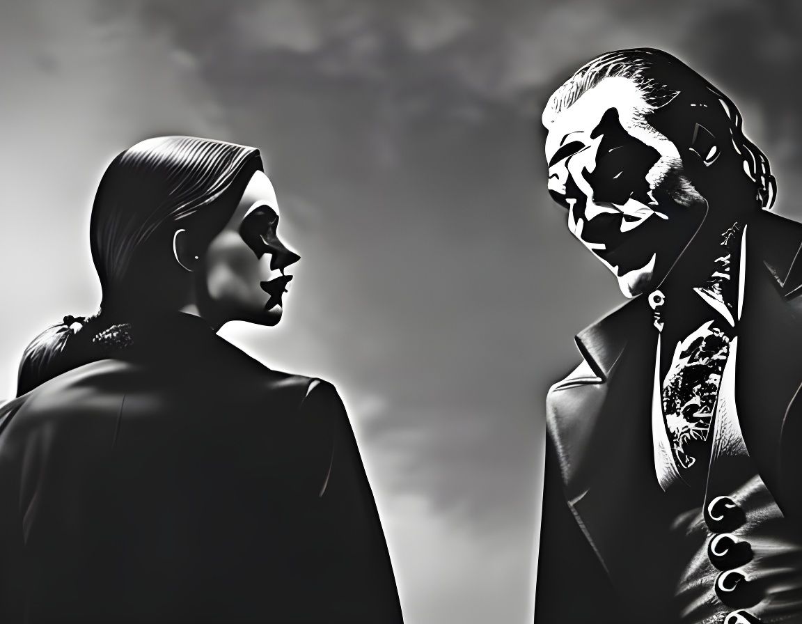 The Joker and Harley Quinn in Shadow