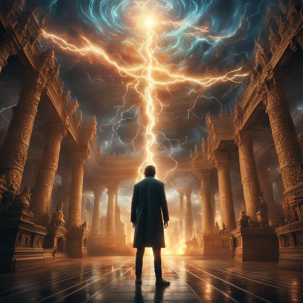 Epic Man Radiating Spiritual Energy