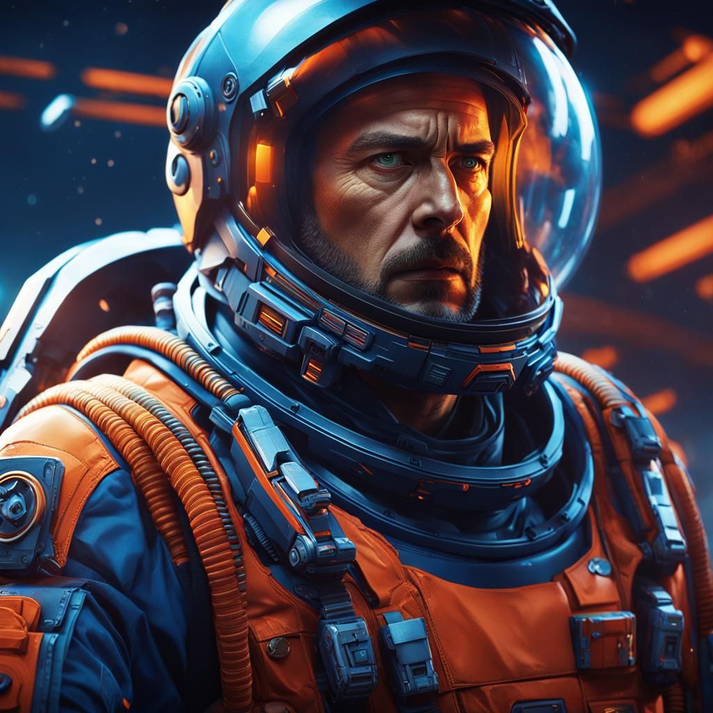 Captain Holden in Sci-Fi Concept Art, Photoreal 4K