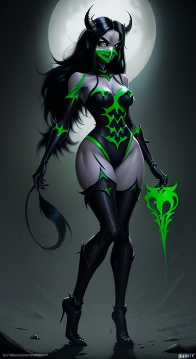 Shego as a Grimm: Dark Fantasy Concept Art