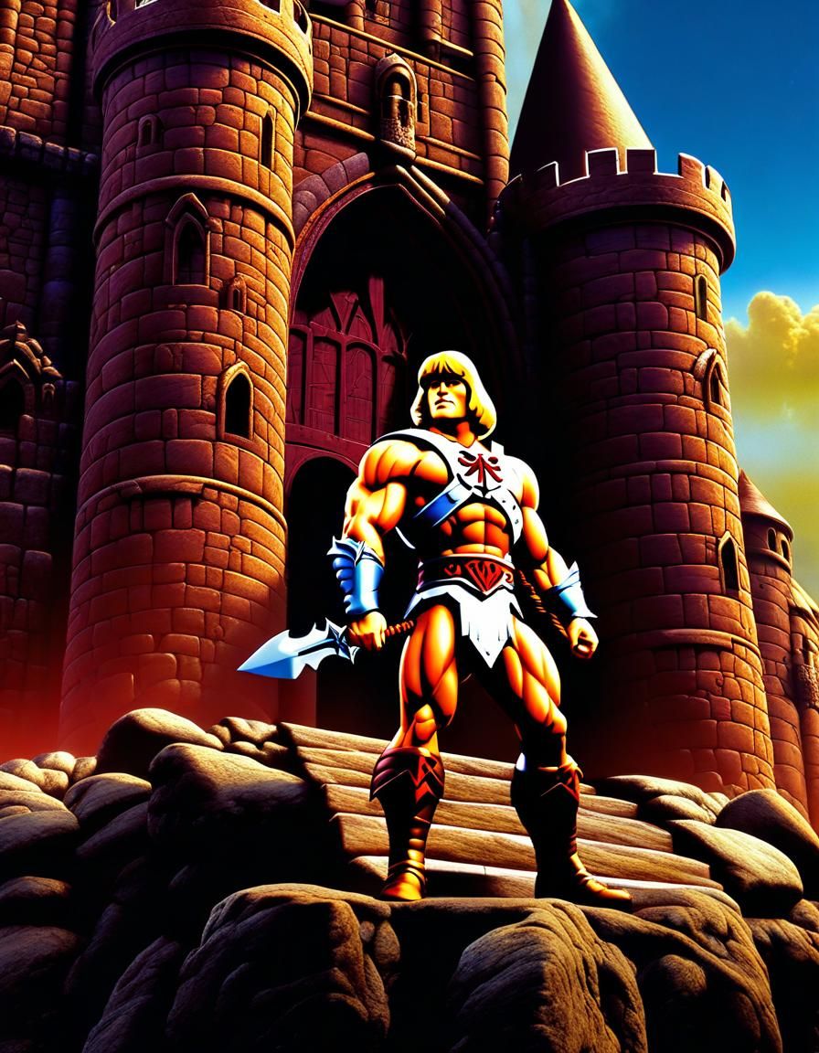 He-Man at Castle Greyskull: Digital Matte Painting