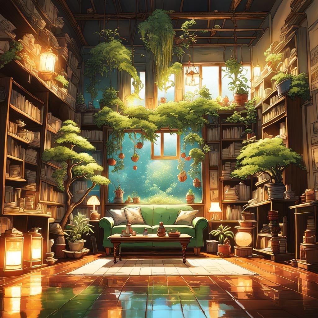 Celestial Sphere: Fantasy Landscape in Surreal Style