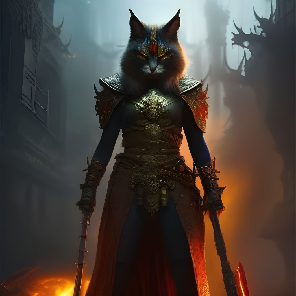 A cat but also a war god