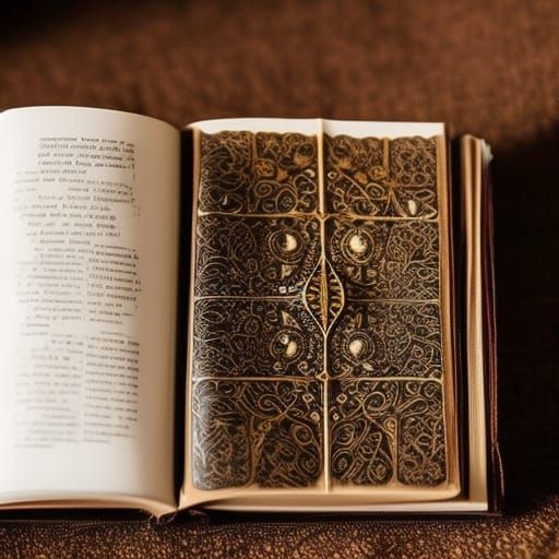 Magical Book Writing Elven Runes