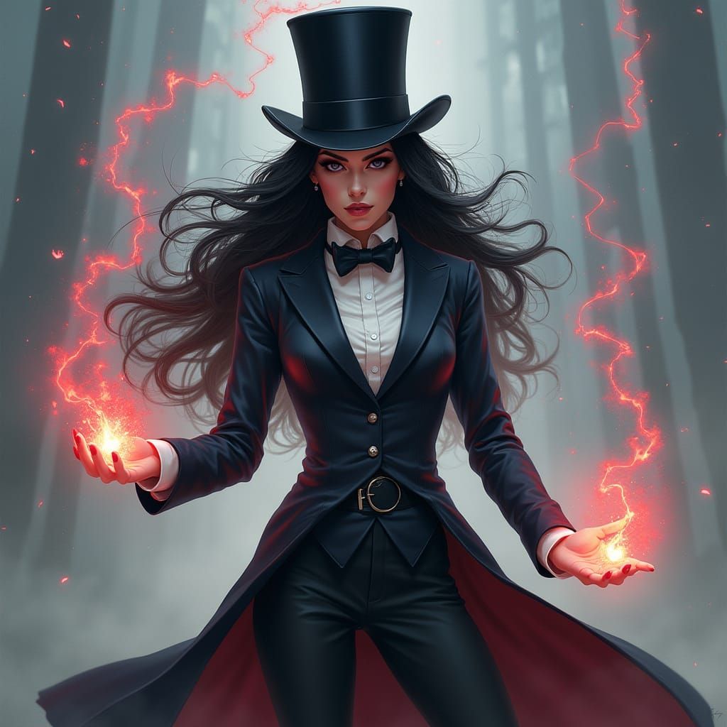 Mystical Heroine Zatanna Confronts Magical Energies