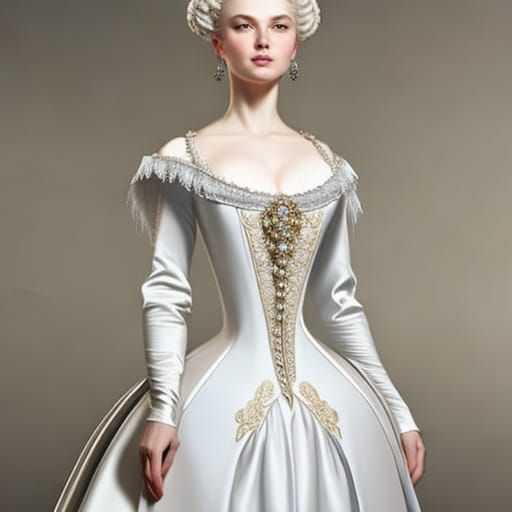 Renaissance Queen Portrait in Detailed Digital Art