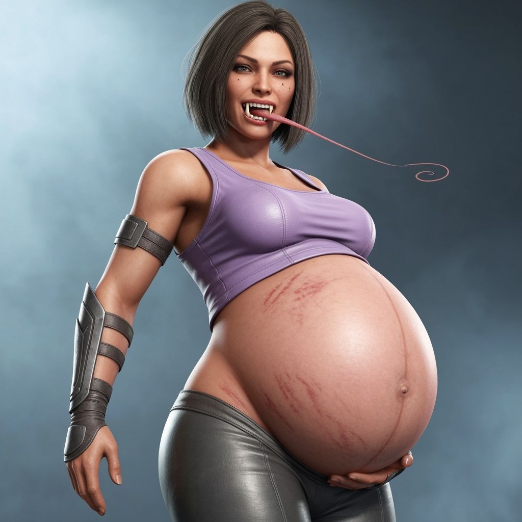 Pregnant Mileena from Mortal Kombat X