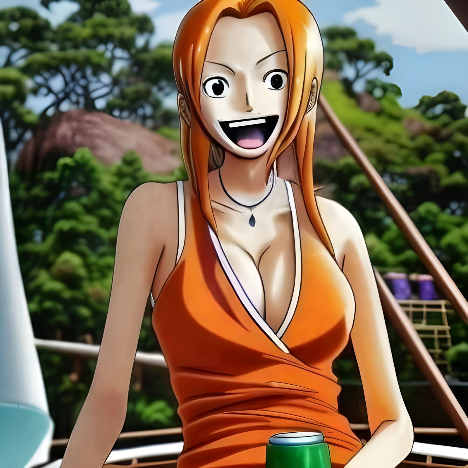 Anime Girl in Japanese Manga Key Visual Style