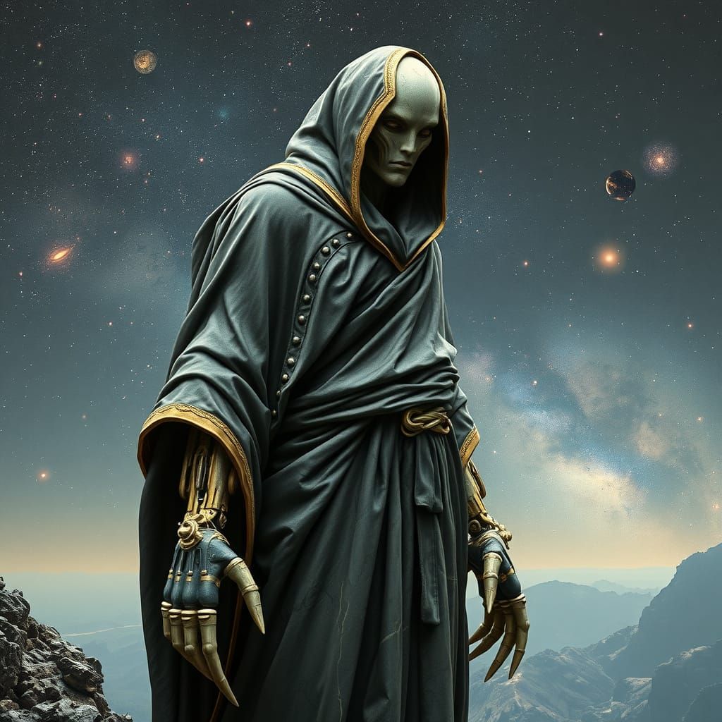 Biomechanical Being at Galaxy's Edge