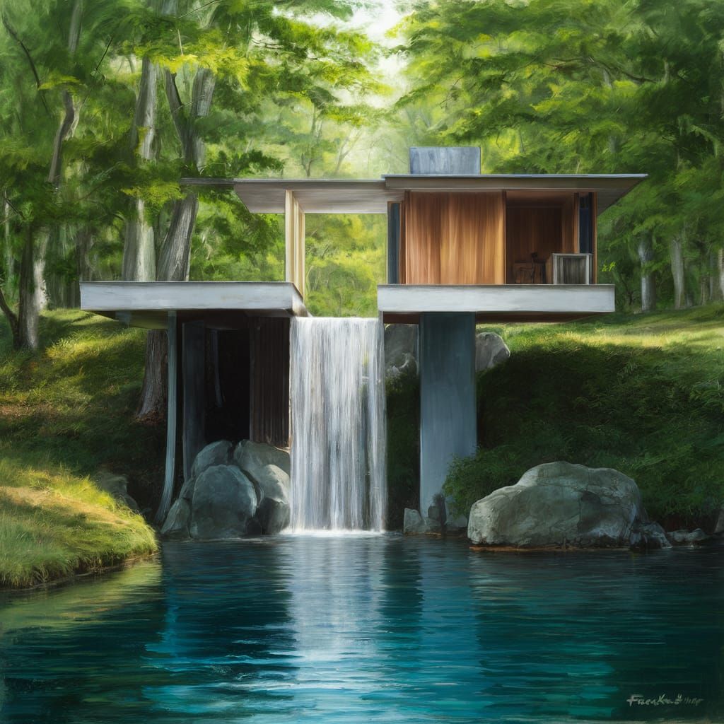 Fallingwater Inspired Architectural Design