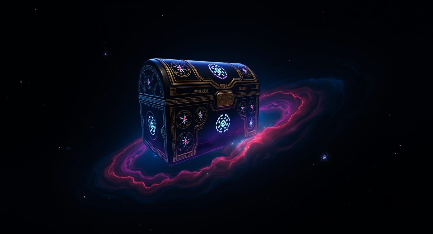 Cosmic Treasure Chest in Deep Space