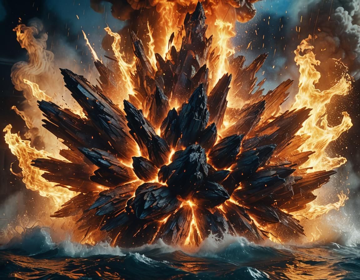 Cosmic Explosion of Fire and Water