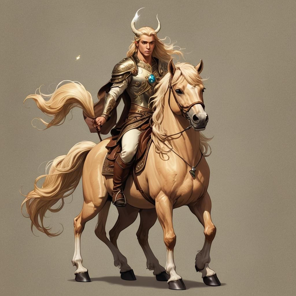 Palomino Centaur: Mythical Horse-Human Creature