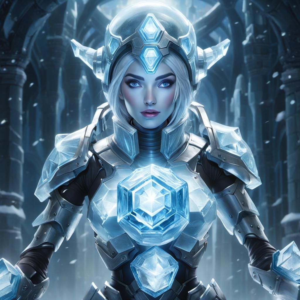 Ice Golem Pilot: Ethereal Fantasy Art