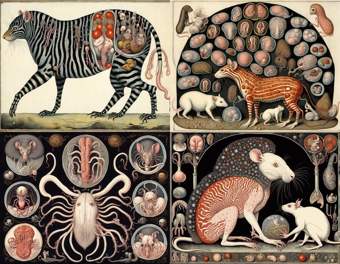 Bizarre Surreal Anatomy of Meaty Homunculus Organs