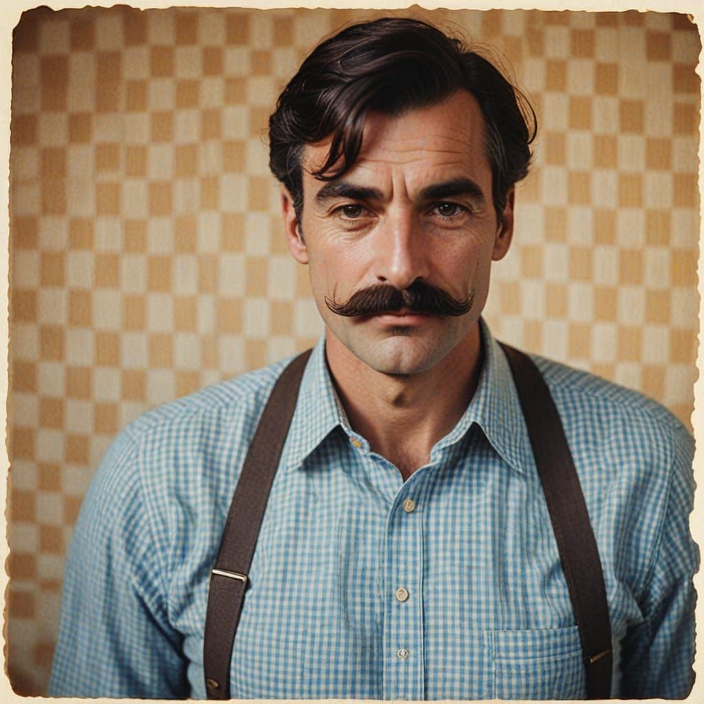 Timeless Gentleman in Warm Gingham Hues