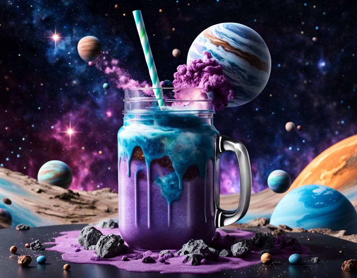Nebula Milkshake in Space Blender