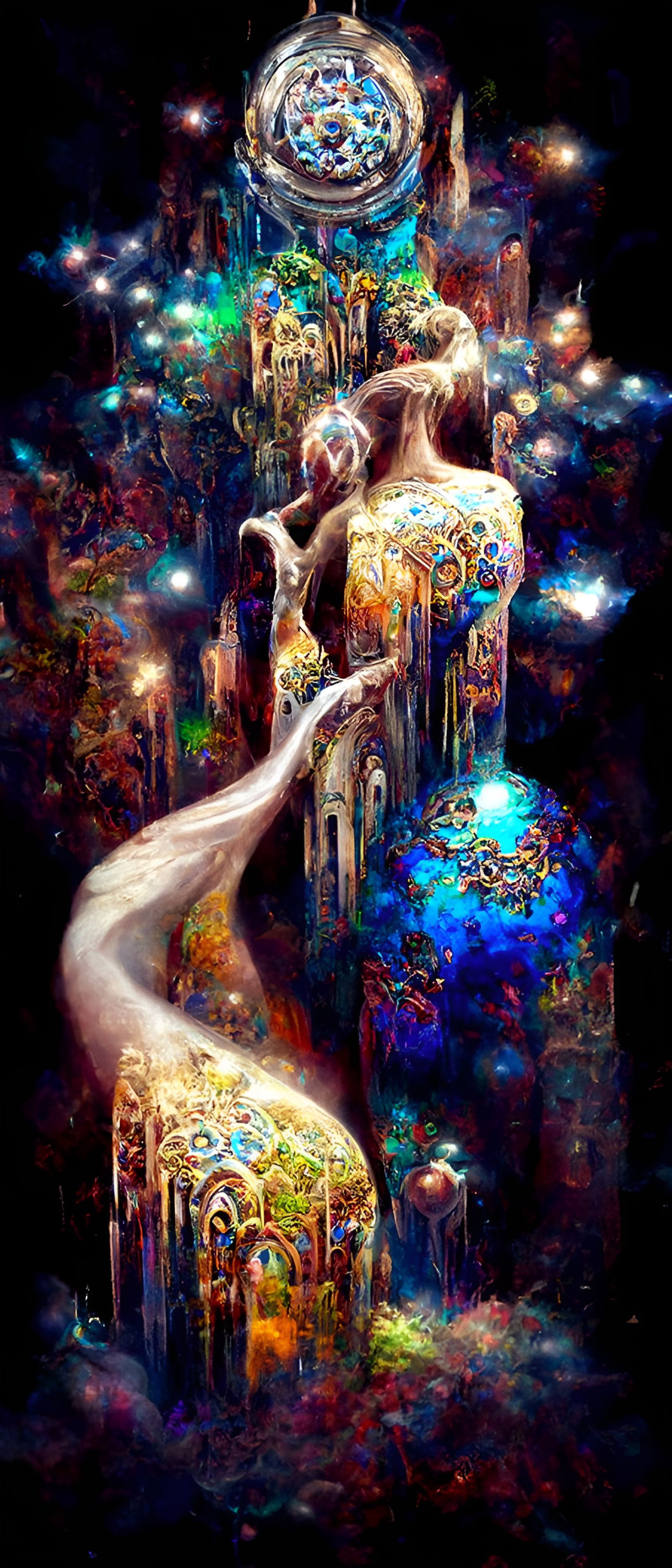 Symbolic Forgiveness: Psychedelic Embrace in Surreal Archite...