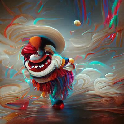 Terrifying Evil Clown in 8K Resolution