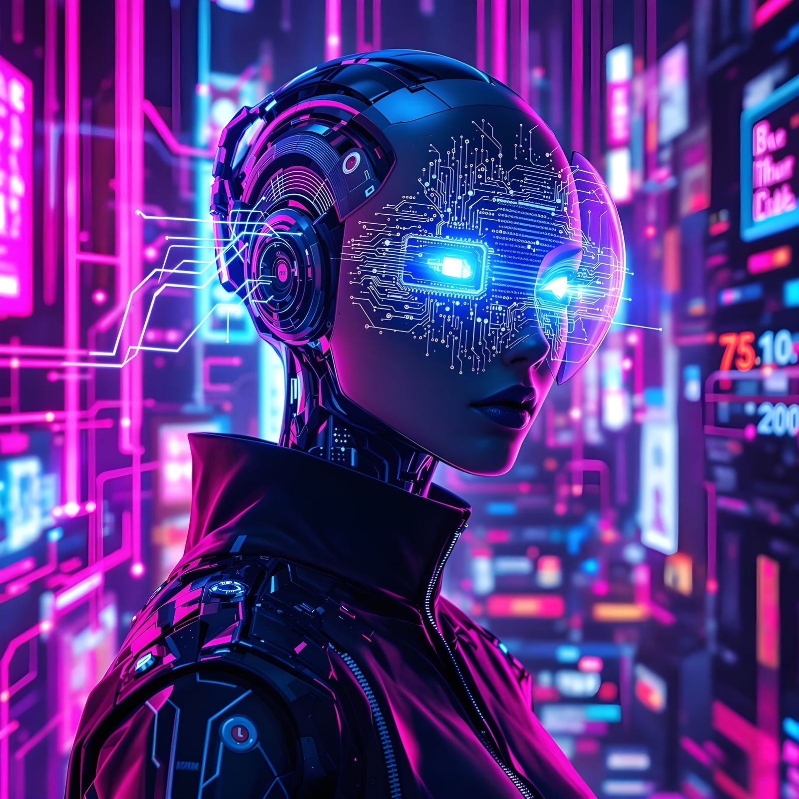 "A vibrant, futuristic album cover for a song titled 'More f...