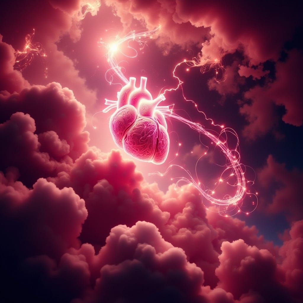 Celestial Heart in Cosmic Dance