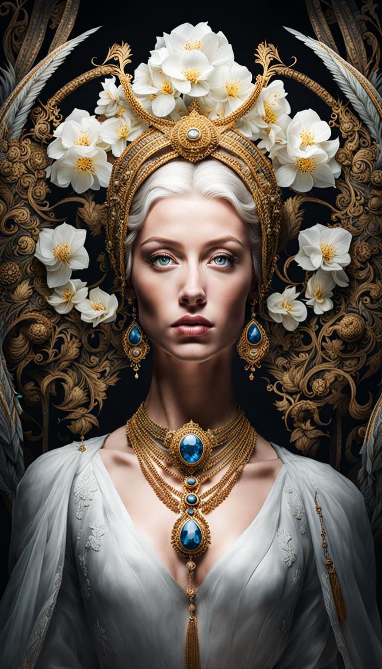 Ethereal Portrait with Fantasy Art Influences