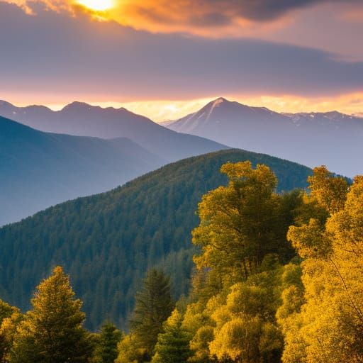 Majestic Mountain Sunrise: Professional Photography