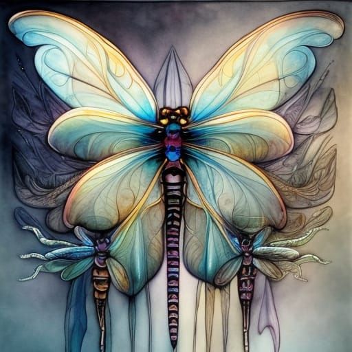 DRAGONFLY BUTTERFLY HYBRID