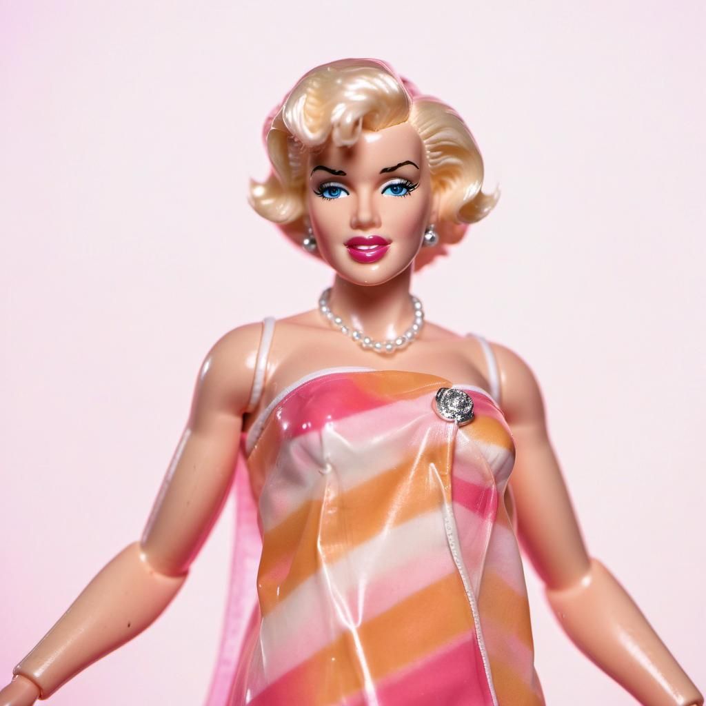 Marilyn Monroe as a Shiny 80s Barbie Doll
