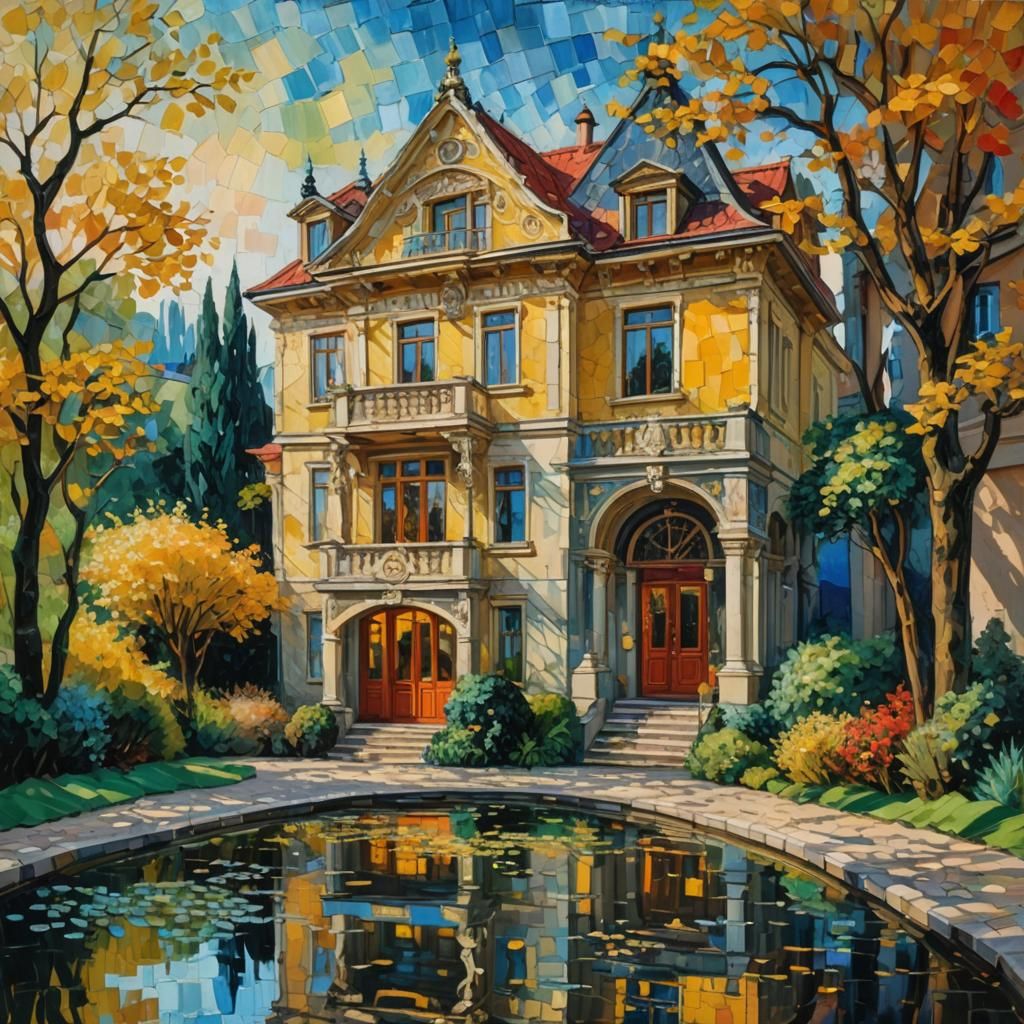 Luxury Prague Villa in Neo-Impressionist Style