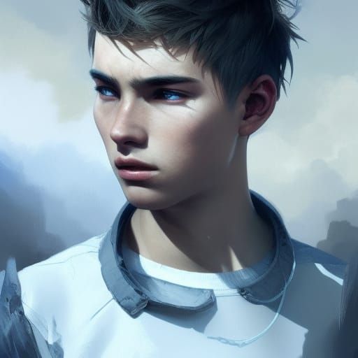 Hyperrealistic Wolf-Eared Teen Portrait in 8K