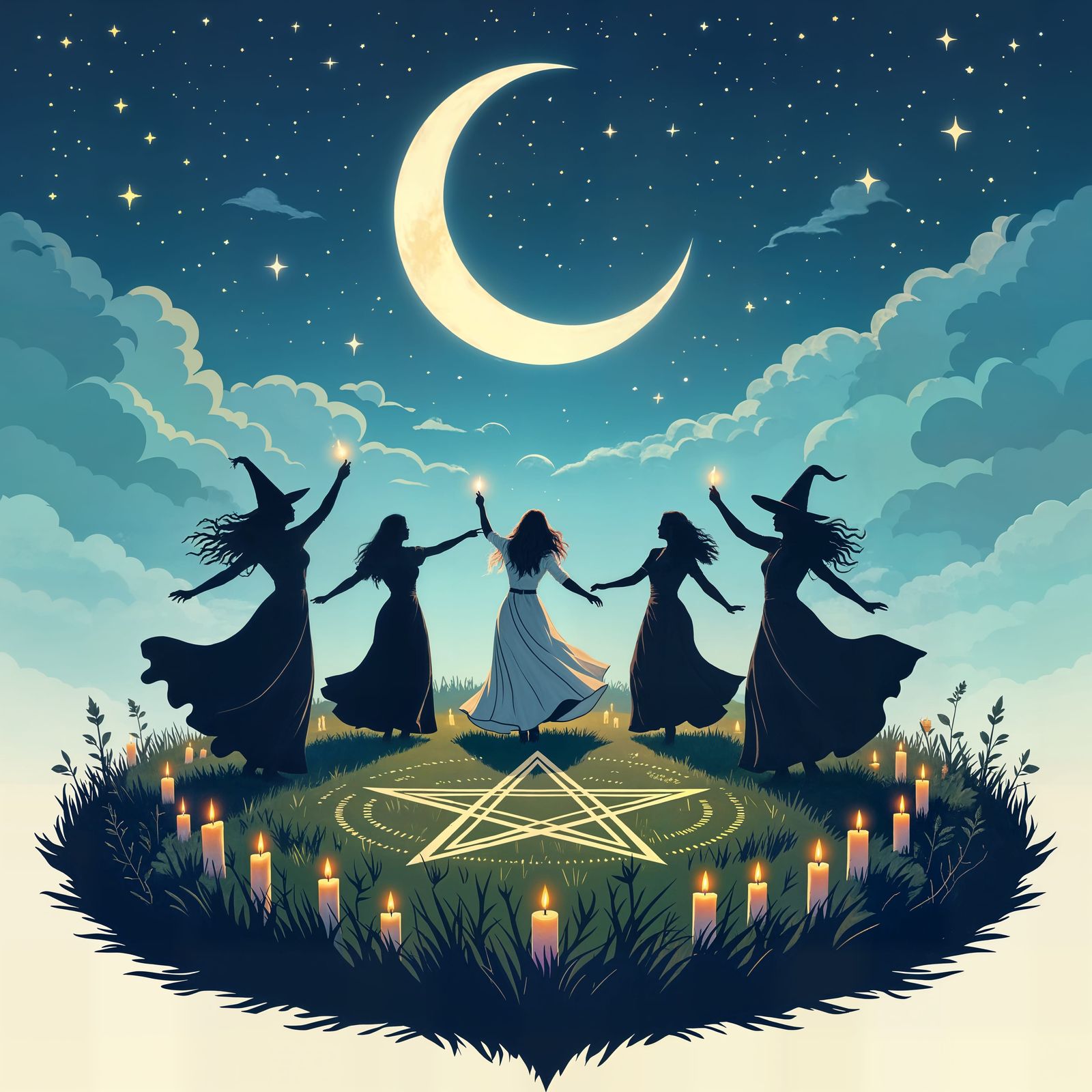 Witches' Dance Under the New Moon