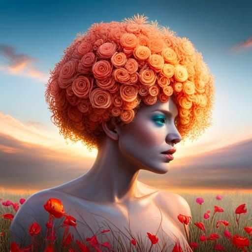 Orchid-Adorned Turquoise Gem Mouse Skull with Halo