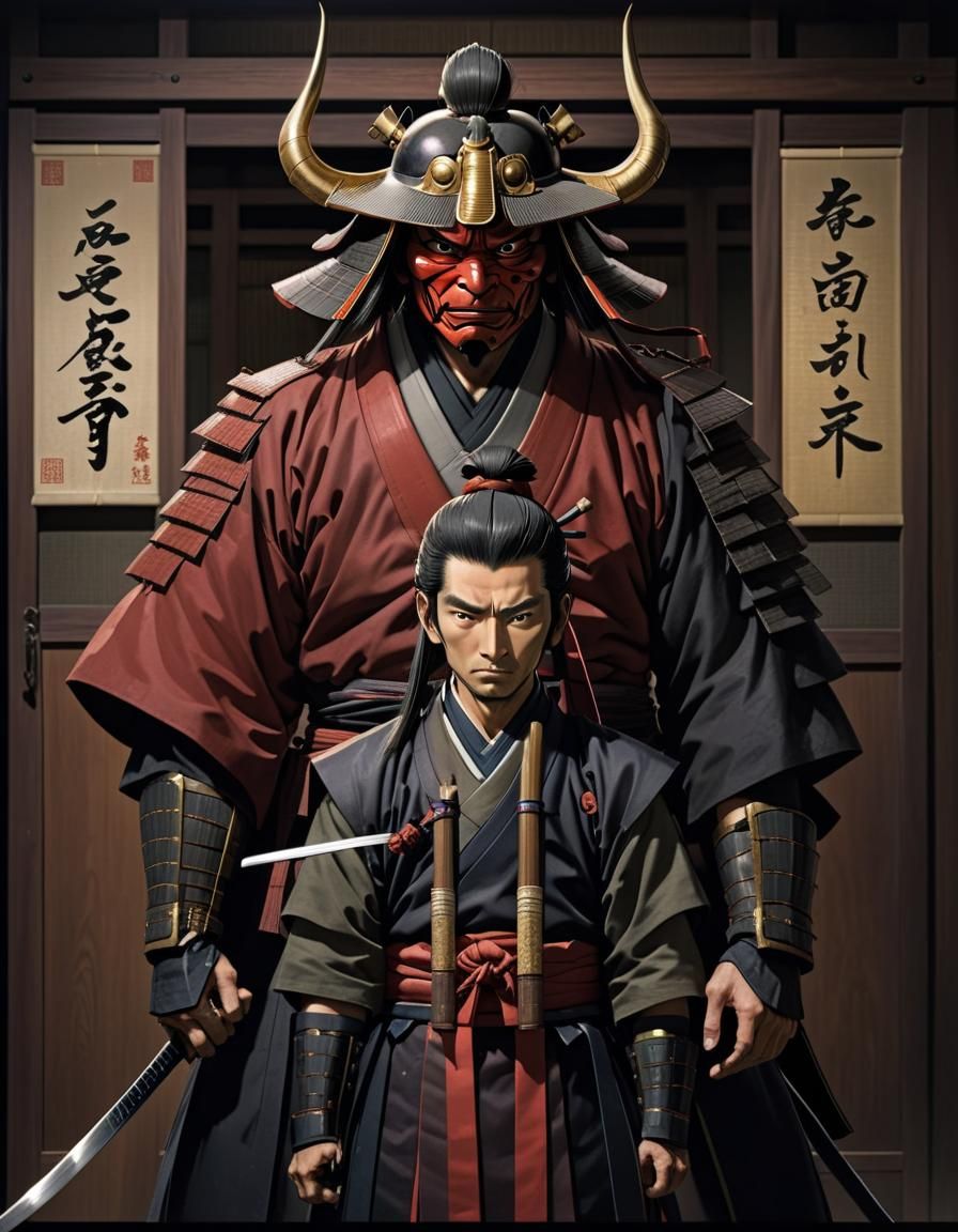 Samurai in Demonic Armor