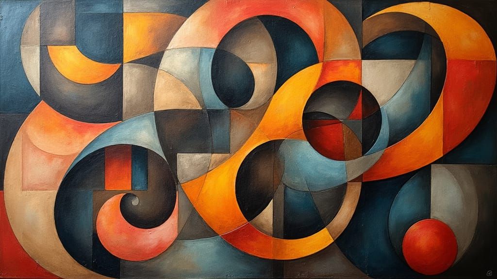 Geometric Cubist Vortex in Abstract Hypercube