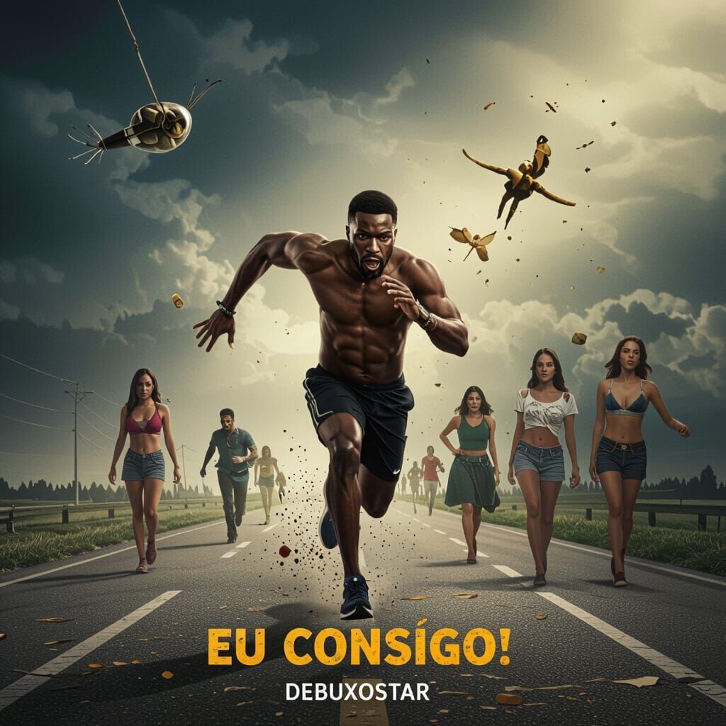 Man Overcoming Obstacles to Reach Goals