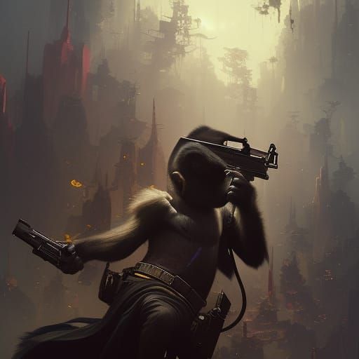 Monkey with a Gun: Dark Fantasy Concept Art