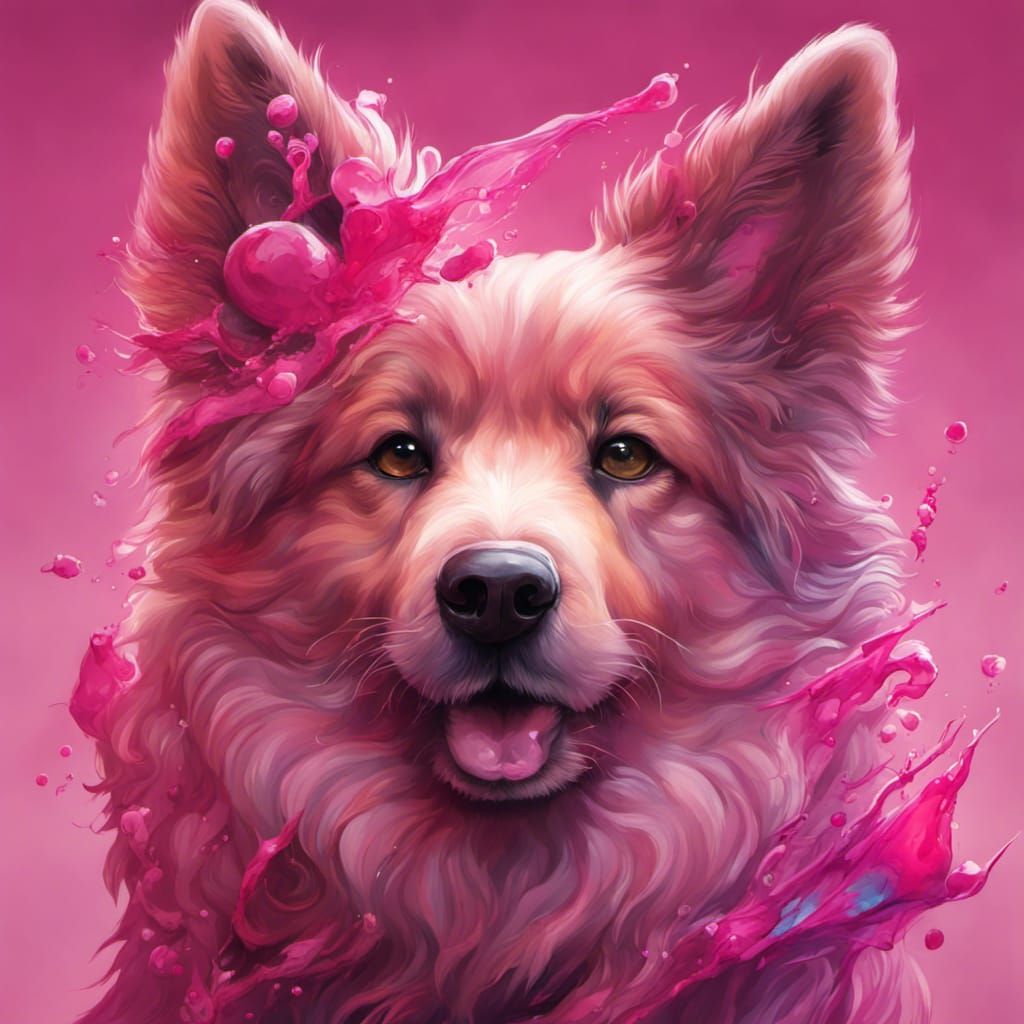 Pink German Shepherd
