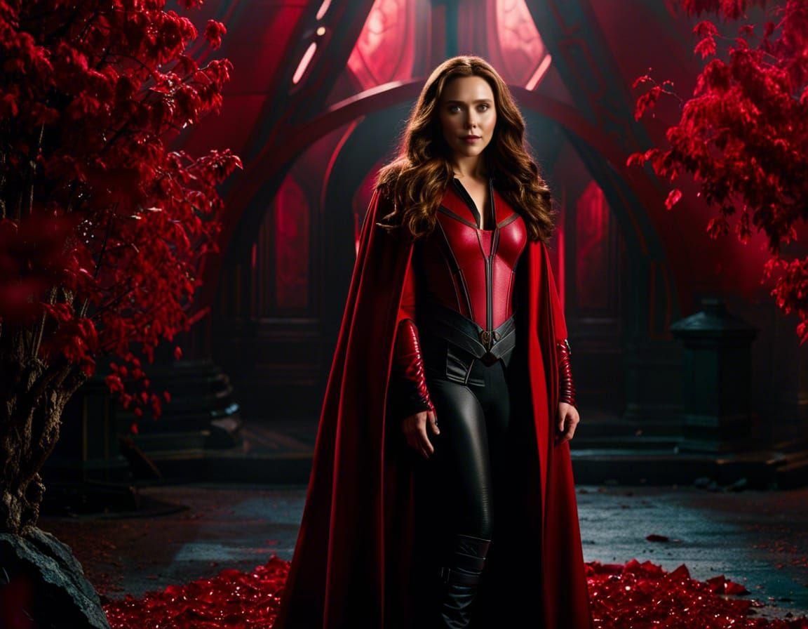 Marvel Scarlet Witch: Detailed Cinematic Portrait