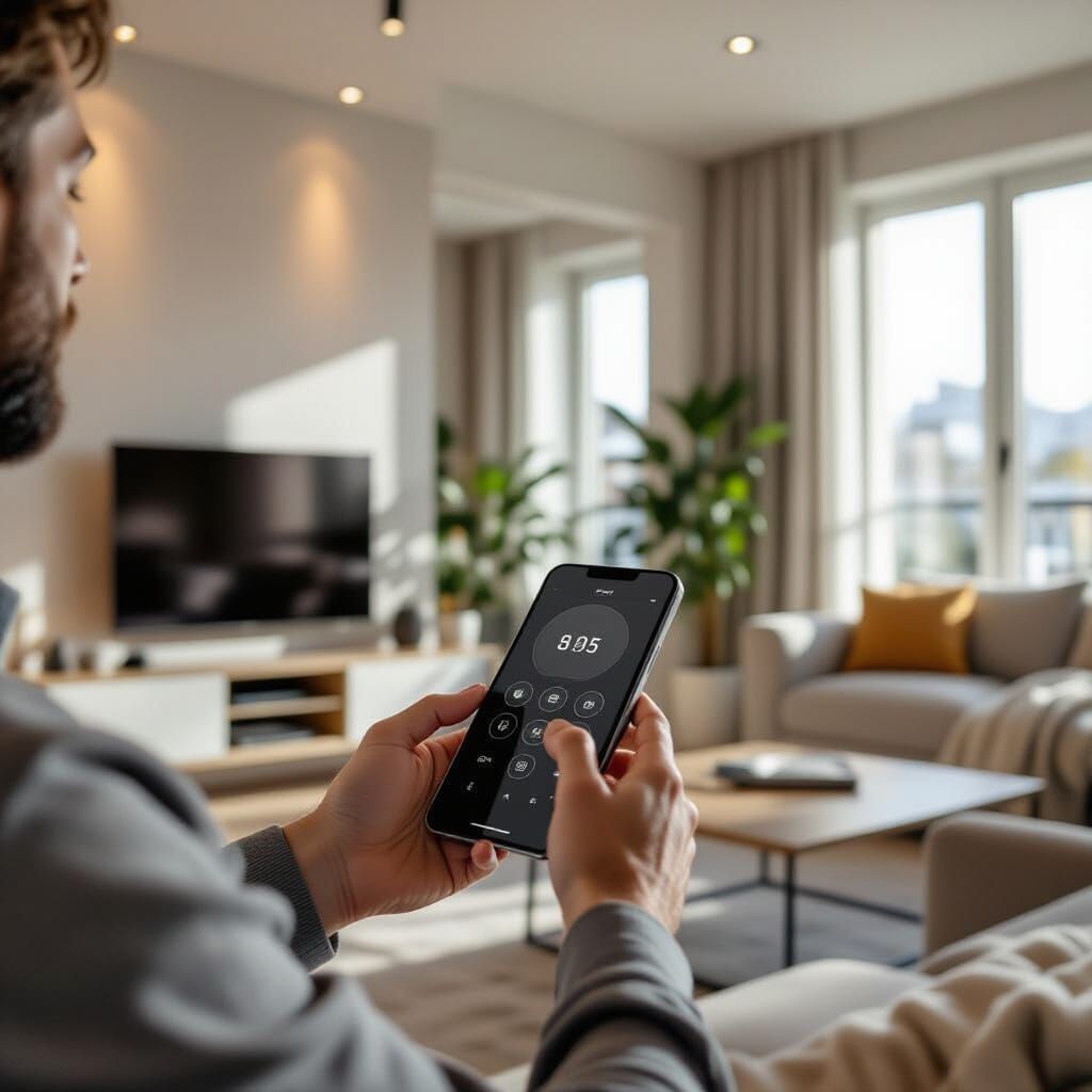 Smart Home Management in a Modern Apartment