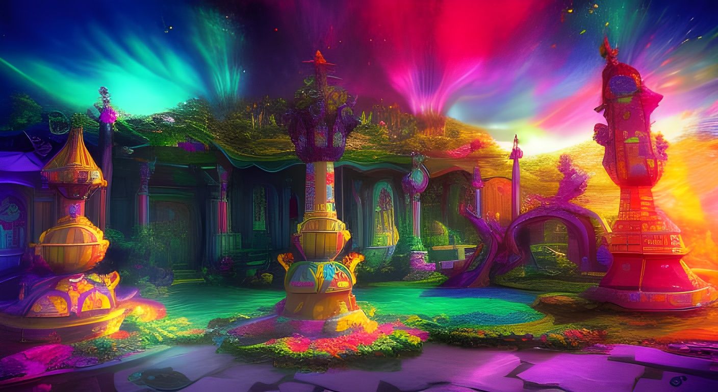 Another Psychedelic fantasy castle