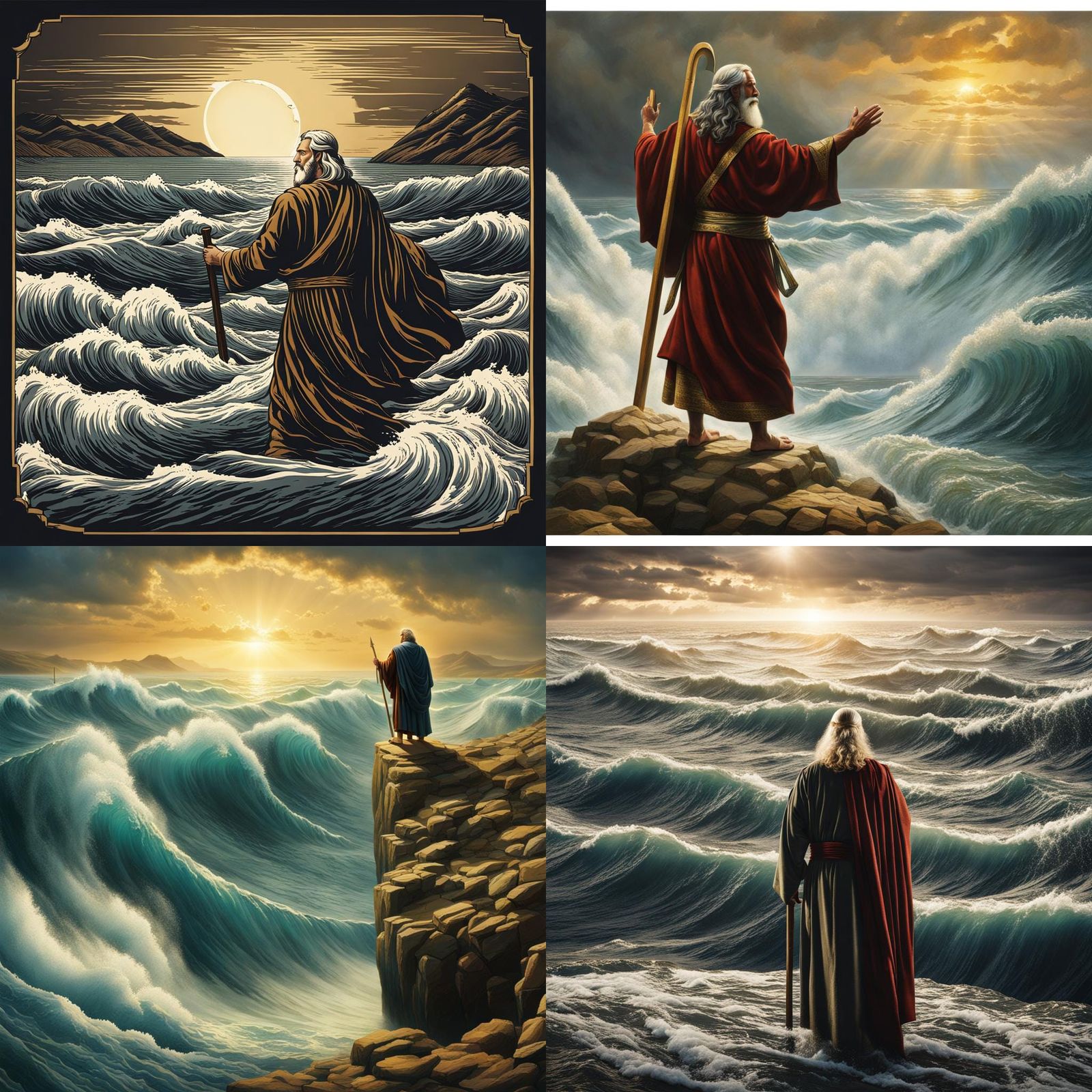 Moses Dividing The Red Sea